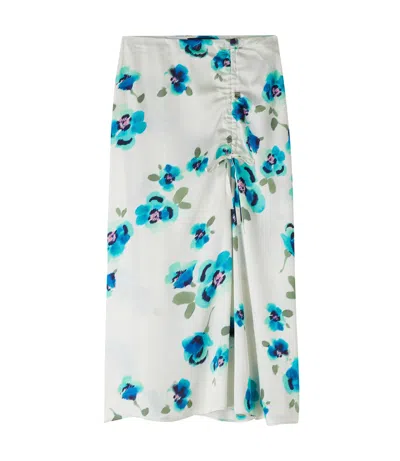 A.p.c. A. P.c. Maeve Skirt 36 Off White In Multi