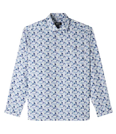 A.p.c. A. P.c. Malo Shirt L Blue