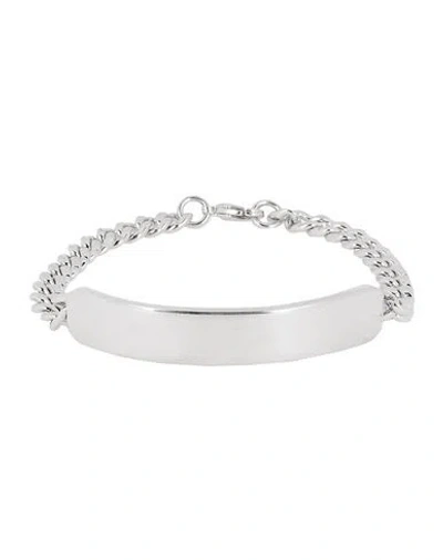 Apc A. P.c. Man Bracelet Silver Size - Metal In White