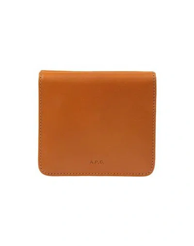Apc A. P.c. Man Wallet Camel Size - Soft Leather In Brown