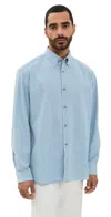 Apc A.p.c. Chemise Mathias In Iav Pale Blue