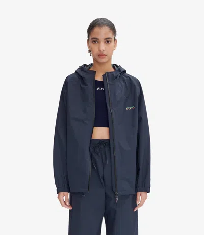 A.p.c. A. P.c. Meadow Jacket Womens Xs Navy Blue