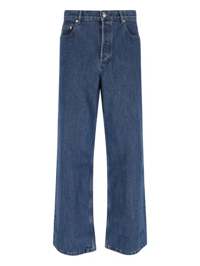 A.p.c. A. P.c. Men's 100% Organic Cotton Jeans In Blue