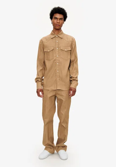 A.p.c. A. P.c. Men's Arno Jeans Size: 35 In Chestnut In Brown