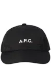 A.p.c. Casquette Charlie Logo-embroidered Canvas Cap In Black