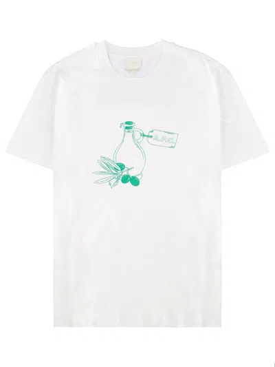 A.p.c. A. P.c. Men's Classic Ss26 T-shirt In White