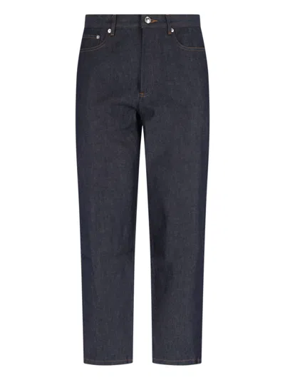 A.p.c. Mid-rise Straight-leg Jeans With Classic Five-pocket Design In Blue