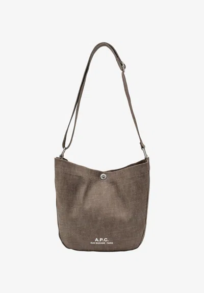 Apc A. P.c. Men's Journal Small Satchel One Size In Dark Chestnut Brown