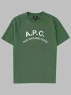 A.p.c. A. P.c. T-shirt Con Logo In Green