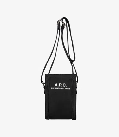 A.p.c. A. P.c. Men's Recuperation Neck Pouch One Size In Black