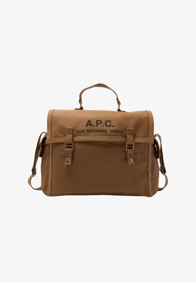 Apc A. P.c. Men's Recuperation Satchel One Size In Camel
