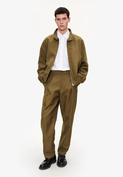 Apc A. P.c. Men's Zipped Jacket Size: Extra Large In Khaki In Green