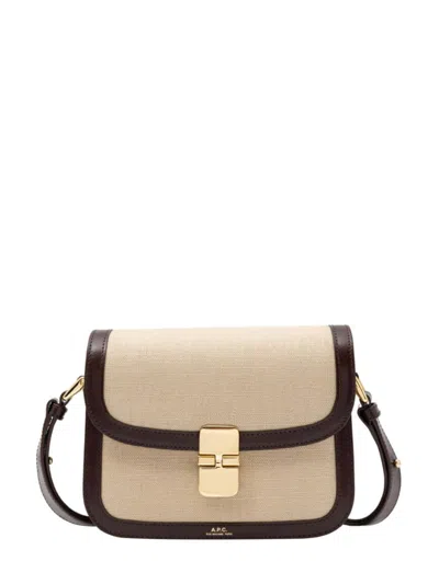 A.p.c. A. P.c. Mini Chic Cowhide Bag In Beige