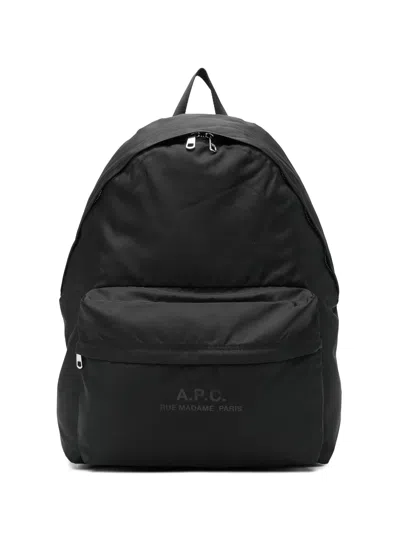 A.p.c. A. P.c. Mini Classic Backpack 50x35x20 Cm In Nero