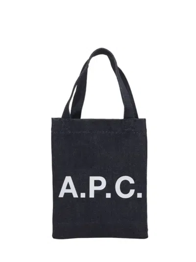 A.p.c. A. P.c. Mini Cotton Bag For Women In Blu
