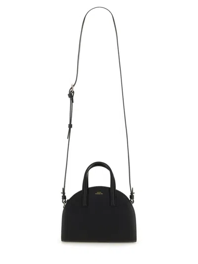 A.p.c. A. P.c. Mini Demi-lune Tote Handbag In Black