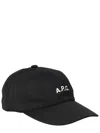 A.p.c. Casquette Charlie Logo-embroidered Canvas Cap In Black