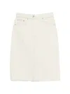 Apc A. P.c. Eco-friendly Cotton Mini Skirt In White
