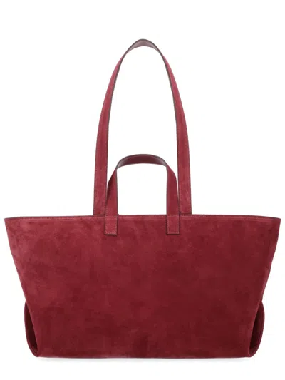 A.p.c. A. P.c. Mini Leather Drummer Handbag For Women In Burgundy