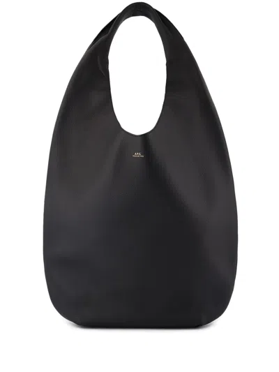 A.p.c. A. P.c. Mini Leather Shoulder Handbag In Nero