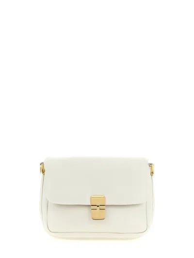 A.p.c. A. P.c. Mini Luxe Leather Bag For Women In White