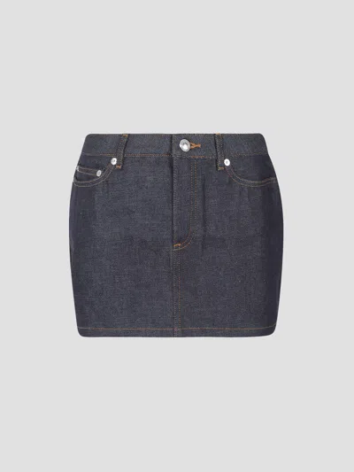 A.p.c. A. P.c. Mini Statement Bag In Indigo