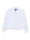 A.p.c. A. P.c. Mini Striped Front Pocket Shirt In Blue