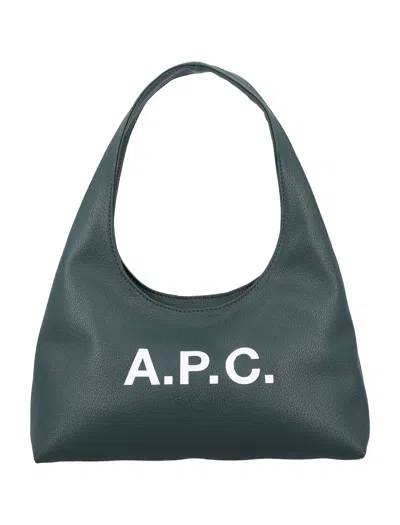 A.p.c. A. P.c. Mini Structured Tote Bag In Green