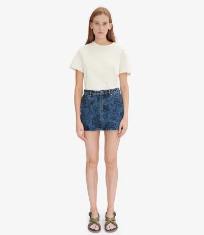 A.p.c. A. P.c. Mini-skirt 36 Indigo In Blue