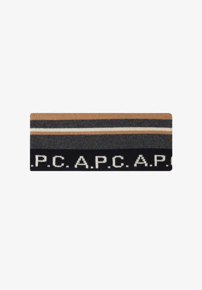A.p.c. A. P.c. Mountain Headband (unisex) S1 Charcoal Grey
