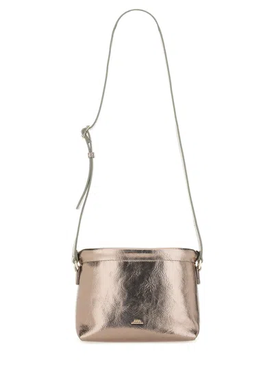 Apc Ninon Mini Shoulder Bag In Silver