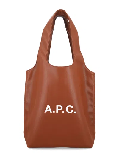 A.p.c. A. P.c. Ninon Mini Tote Handbag In Huzelnut