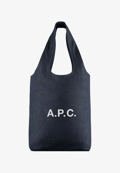 A.p.c. A. P.c. Ninon Small Tote Bag One Size Indigo