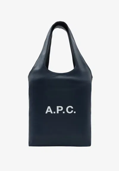 A.p.c. A. P.c. Ninon Small Tote Bag One Size Navy Blue