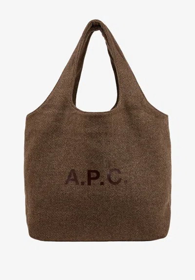 A.p.c. A. P.c. Ninon Tote Bag One Size Brown