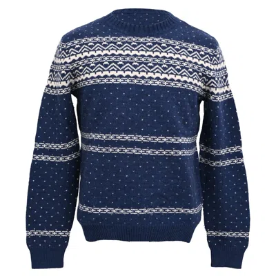 Pre-owned A.p.c. A. P.c. Nordic Design Sweater In Navy Blue Wool