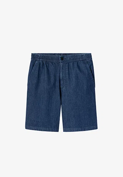 A.p.c. A. P.c. Norris Shorts Xl Indigo In Black