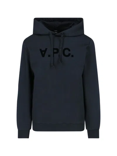 A.p.c. A. P.c. Organic Cotton Crewneck Sweater In Black