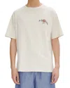 Apc A. P.c. Oscar Short Sleeve Logo Tee In Ivory