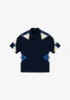 A.p.c. A. P.c. Patchwork Shirt S Indigo In Blue