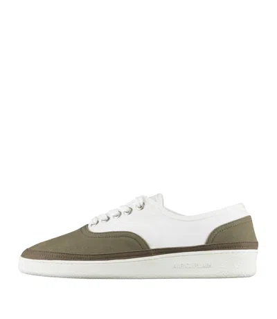 A.p.c. A. P.c. Plain Simple Sneakers Us W9 Khaki White In Multi