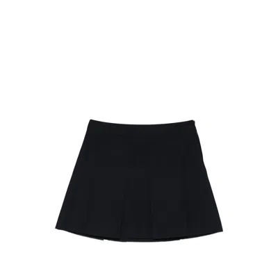 Apc A. P.c. Pleated Mini Skirt In Blue