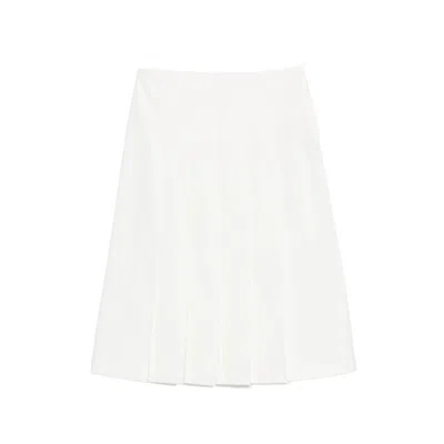 Apc A. P.c. Pleated Mini Skirt In White