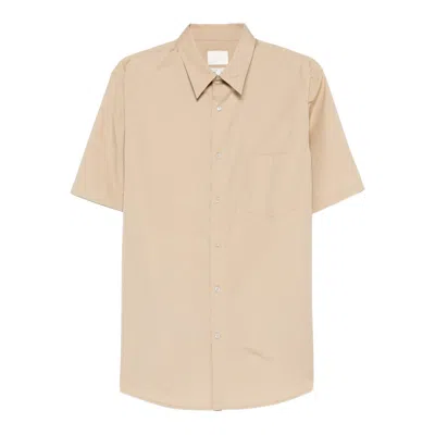 A.p.c. A. P.c. Pocket Short-sleeve Shirt In Brown