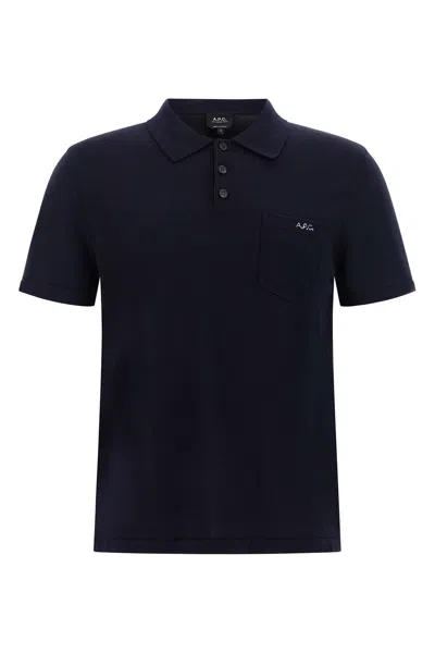 A.p.c. A. P.c. Polo 'gide' In Blue