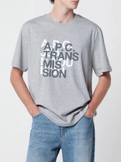 A.p.c. A. P.c. Polo Shirt Men Color Grey In Multi