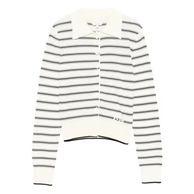 Apc A. P.c. Polo-collar Cardigan In Multi