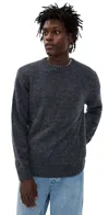 Apc A. P.c. Pull Lucas Sweater Pic Bleu Acier Chine In Blue