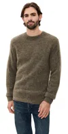 Apc A. P.c. Pullover Lucas Sweater Pkb Khaki Chine In Green