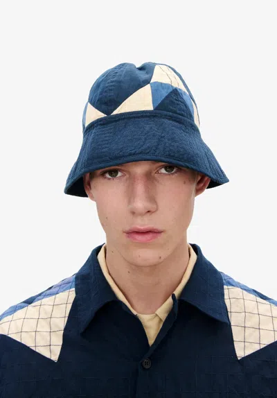 A.p.c. A. P.c. Quilted Bucket Hat 58 Indigo In Blue